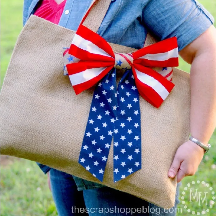 Super Simple Patriotic Tote Bag