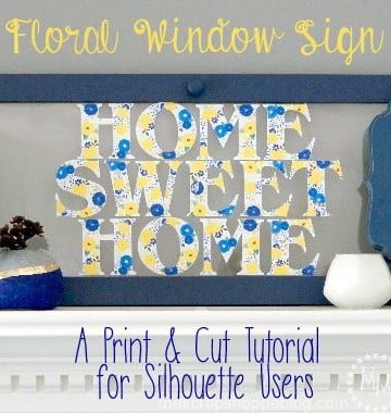 Custom Floral Printed Vinyl - Print and Cut Technique for Silhouette Users + DOZENS OF OTHER VINYL PROJECT IDEAS WITH VINYL EXPRESSIONS