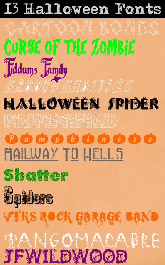 13 Halloween Fonts