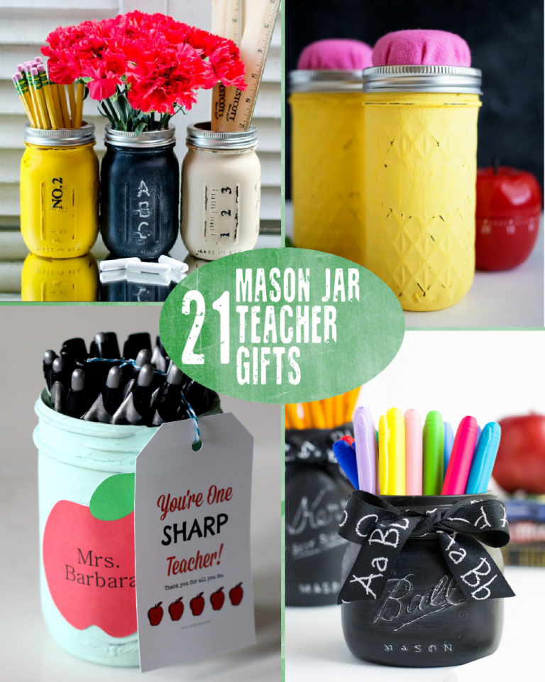21 Mason Jar Teacher Gifts