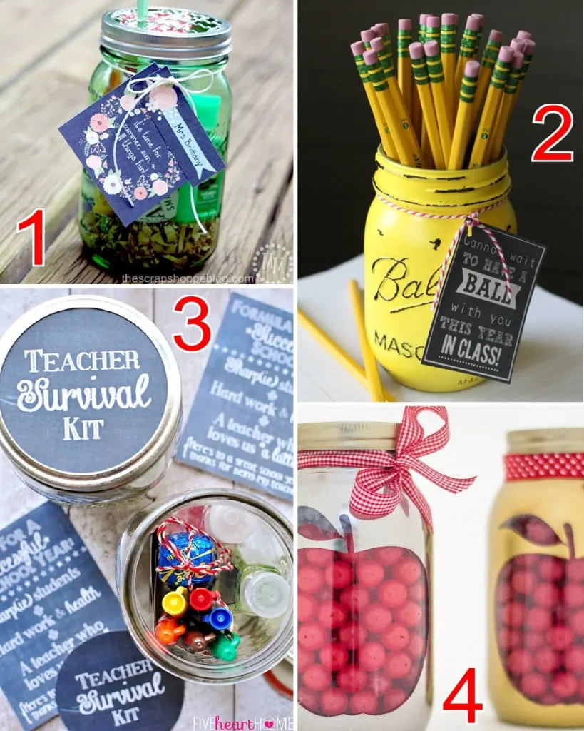 21 Mason Jar Teacher Gifts
