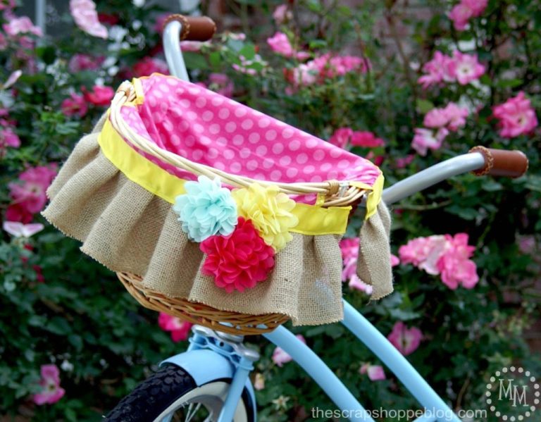 DIY Bicycle Basket Liner