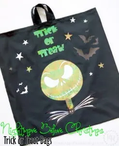 Nightmare Before Christmas glow in the dark trick or treat bags!