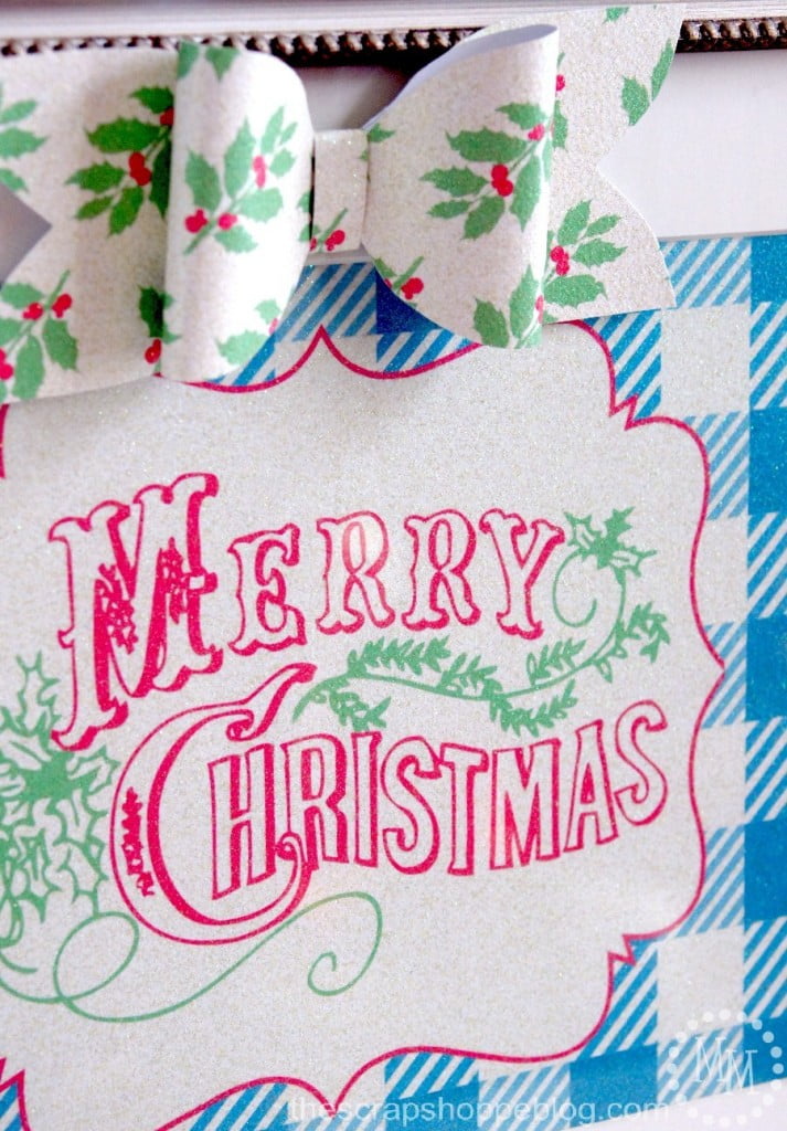 Buffalo Check Christmas Glitter Prints - Printable Inkjet Glitter Paper #InkjetGlitter