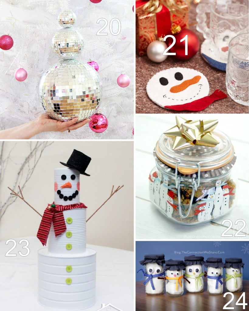 28 Winter Snowman Crafts