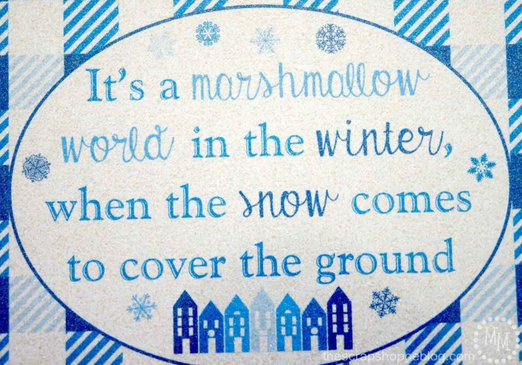 Marshmallow World Buffalo Check Winter Printable