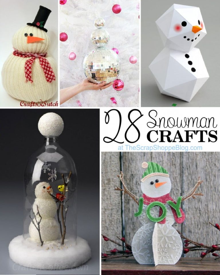 28 Winter Snowman Crafts