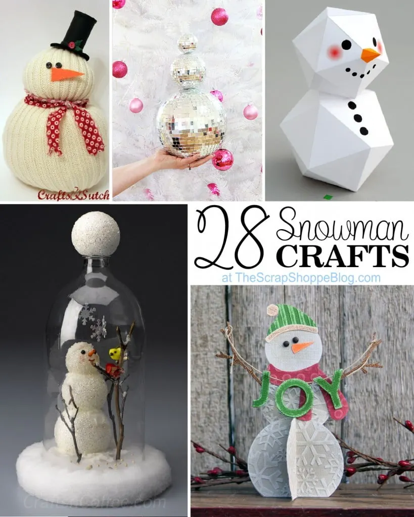 28 Winter Snowman Crafts