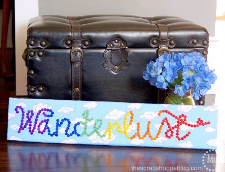 Wanderlust Rainbow Button Art