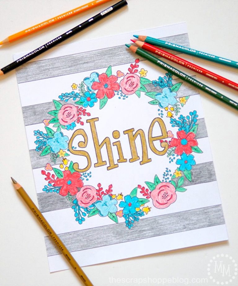 Typography Adult Coloring Sheets - great therapy for adults and can be framed for home decor use! #relaxandcolor #coloringwithMichaels