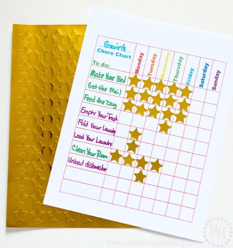 Chore Chart Printable Kit