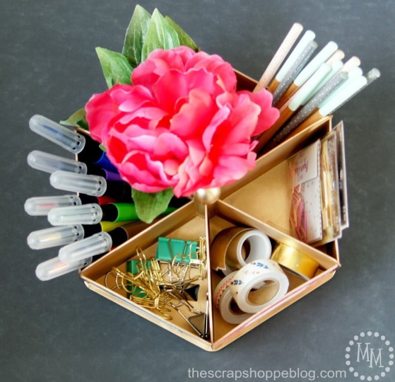 Dress Up Desk Organizers - Target Dollar Spot organizers taken to the next level!