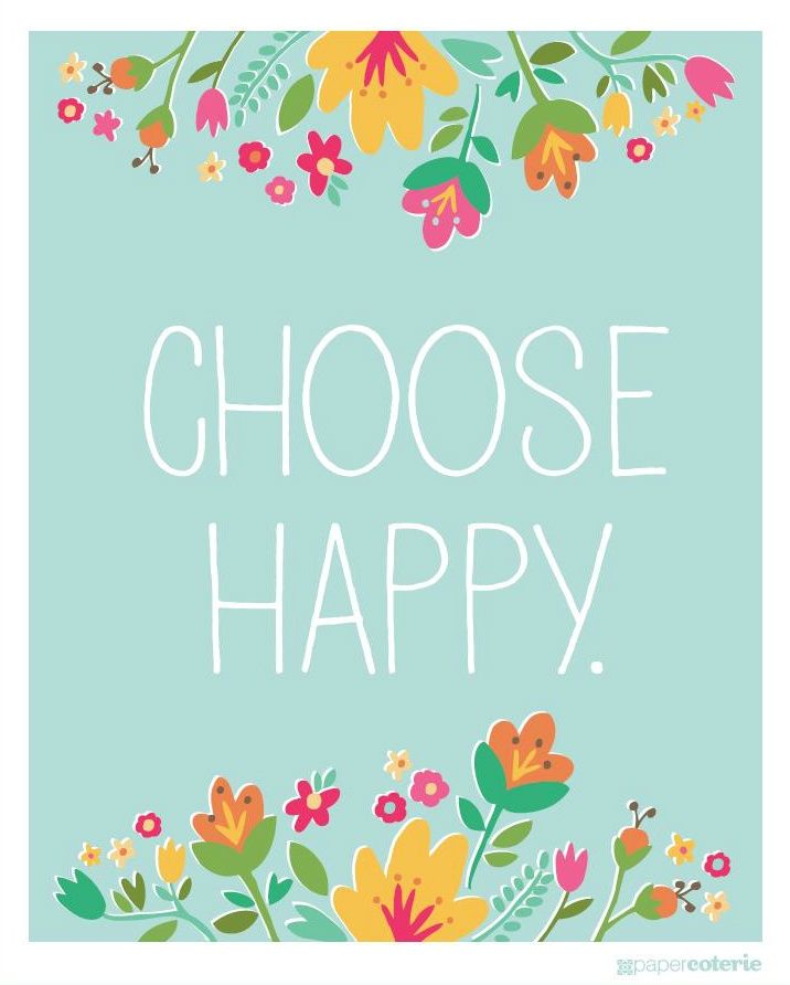 Choose Happy Spring Print