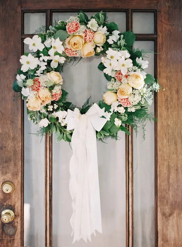 Fresh floral wedding decorations - think outside the vase!