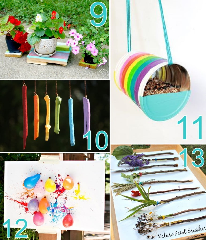 20 Fun Outdoor Crafts for Kids that need minimal supervision
