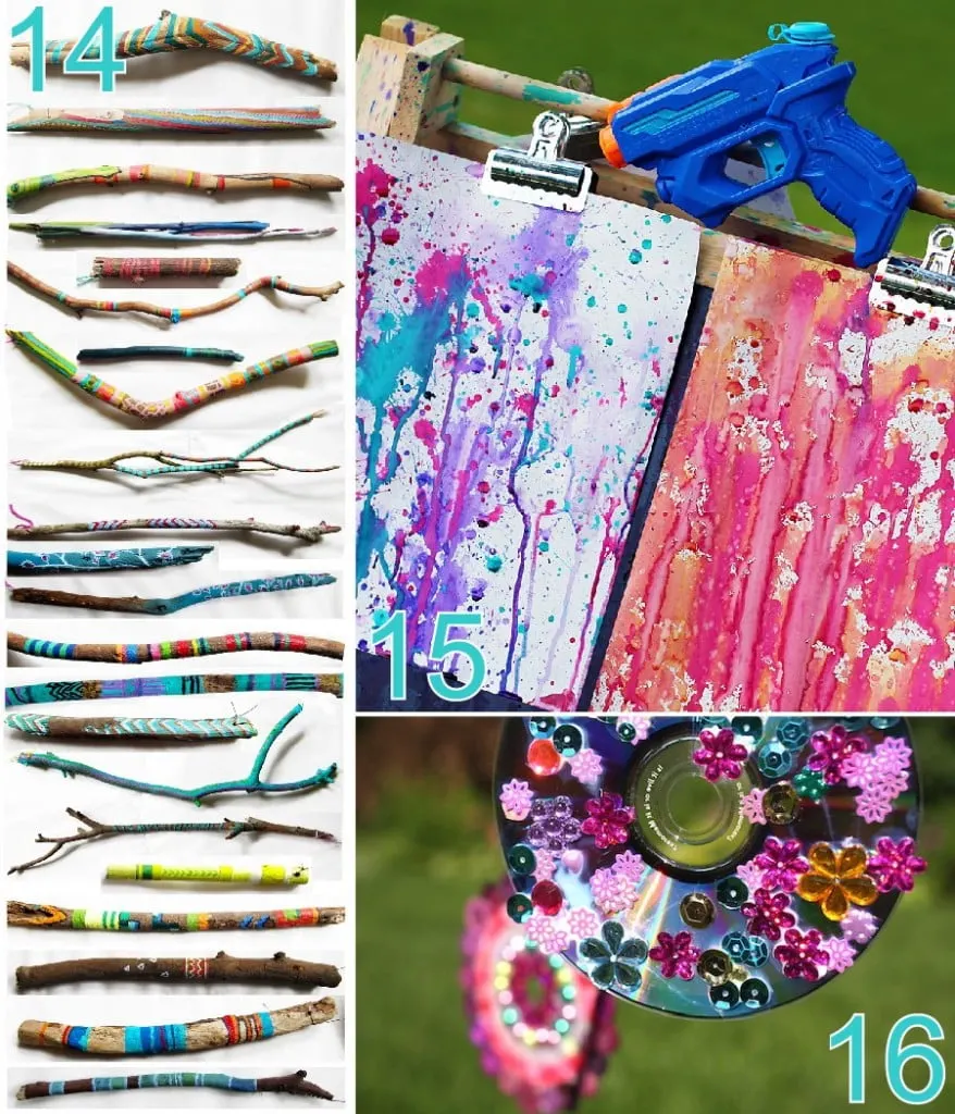 20 Fun Outdoor Crafts for Kids that need minimal supervision