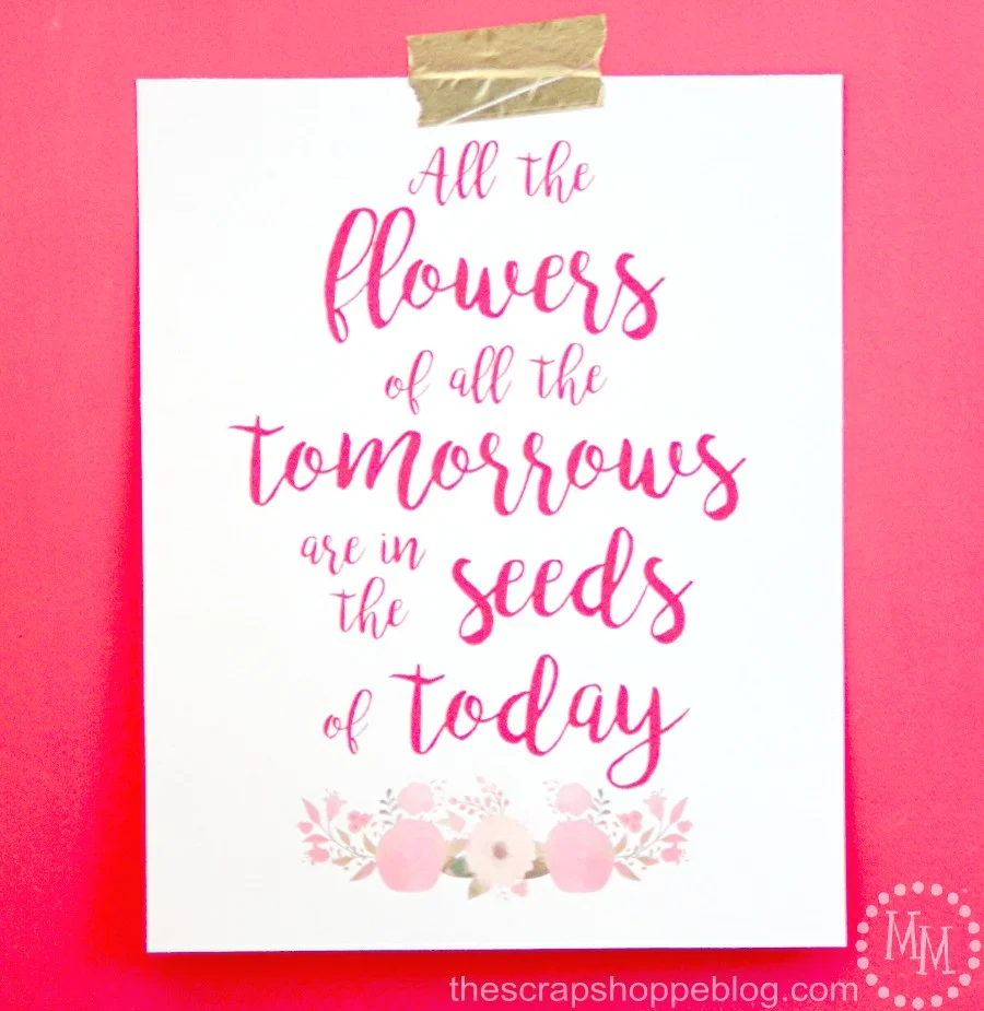 Flowers and Seeds Spring Print