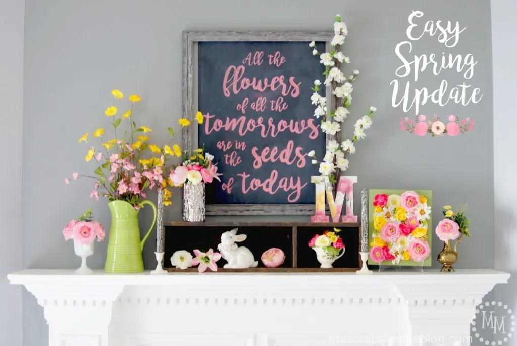 Add faux fresh florals to brighten up your home decor!