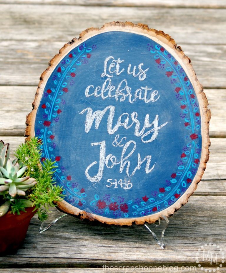 Rustic Chalkboard Sign perfect for weddings and home decor