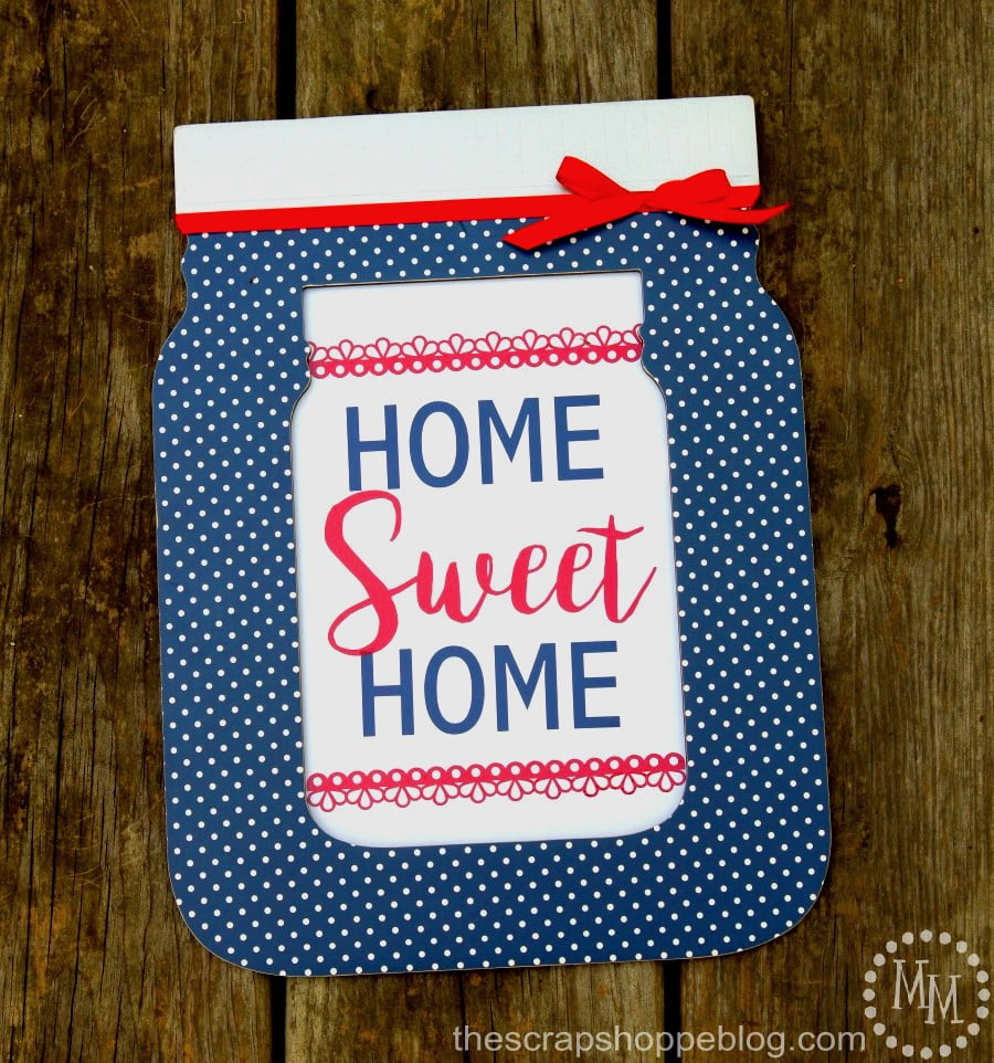 Home Sweet Home Mason Jar Sign made with VINYL!