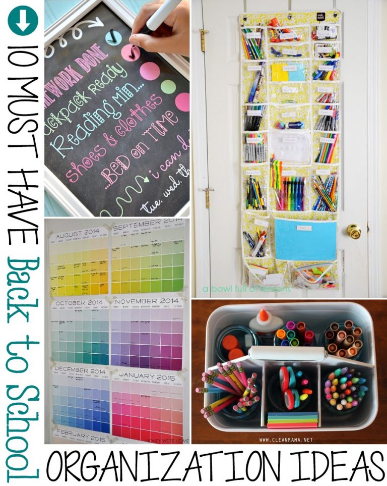 10 Must Have Back to School Organization Ideas