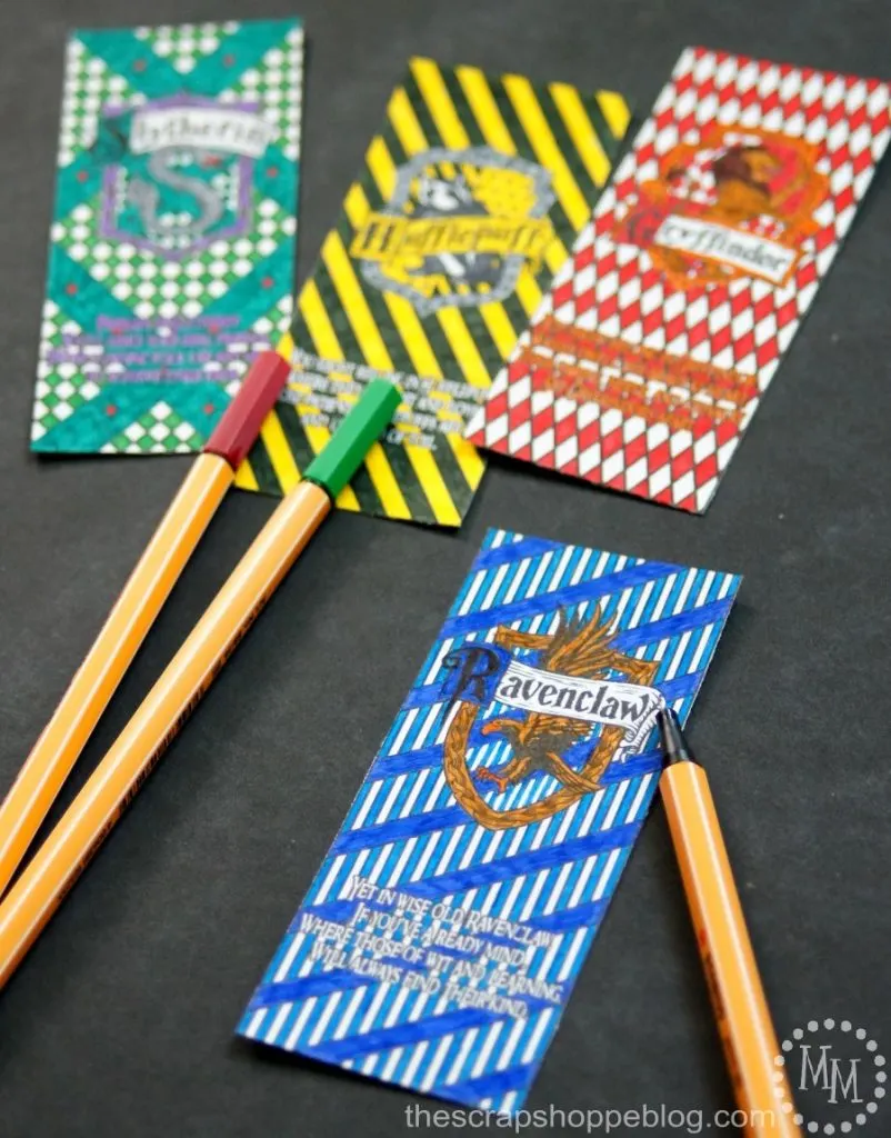 Pick your Hogwarts House! Harry Potter House Coloring Bookmarks