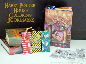 Harry Potter House Coloring Bookmarks - The Scrap Shoppe
