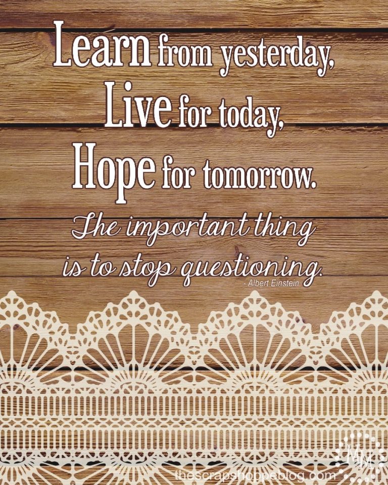 A wise quote from Albert Einstein. FREE printable!