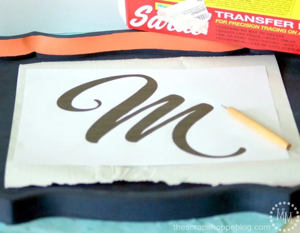 Give a tired tray a fresh update with Chalky Finish paint in trendy colors and a pretty monogram!
