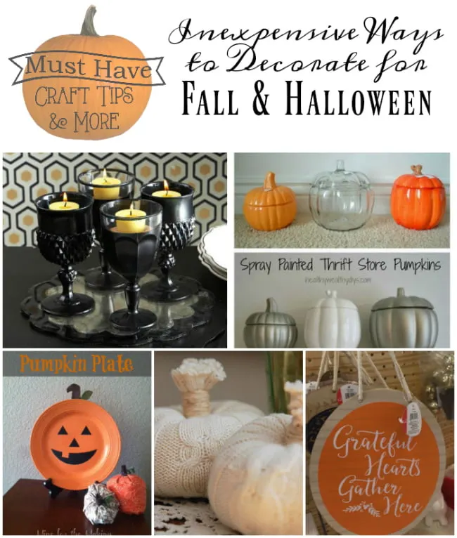 Craft Tips and More! Inexpensive ways to decorate for Halloween and fall.