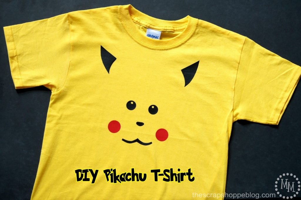 DIY your own Pokémon Pikachu shirt with heat transfer vinyl. No cutting machine needed!