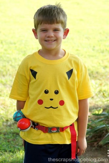 DIY your own Pokémon Pikachu shirt with heat transfer vinyl. No cutting machine needed!