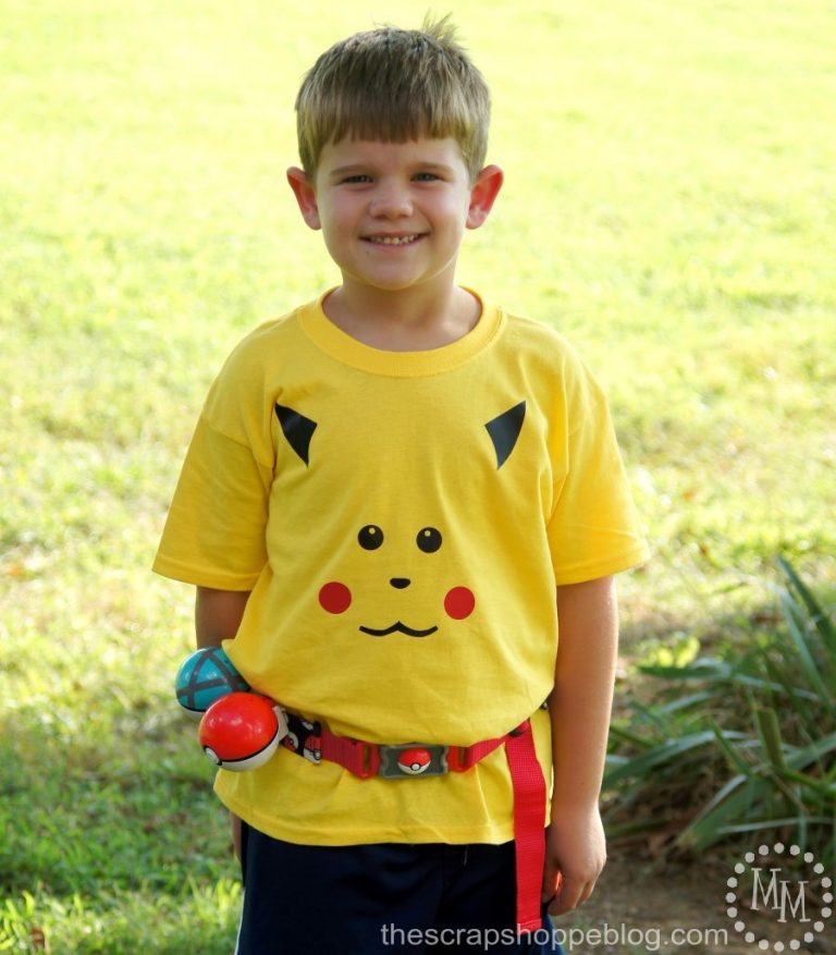 DIY your own Pokémon Pikachu shirt with heat transfer vinyl. No cutting machine needed!