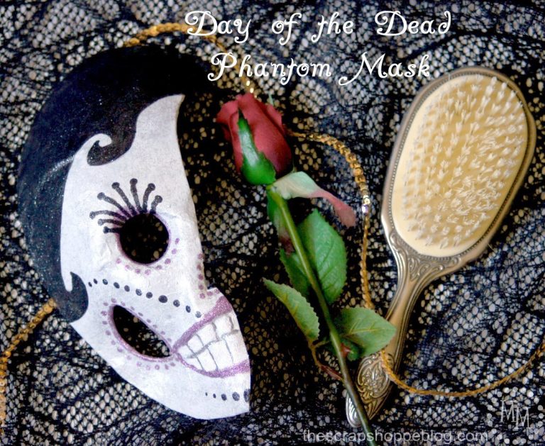 What do you get when you cross The Phantom of Opera and Day of the Dead? A Day of the Dead Phantom Mask!