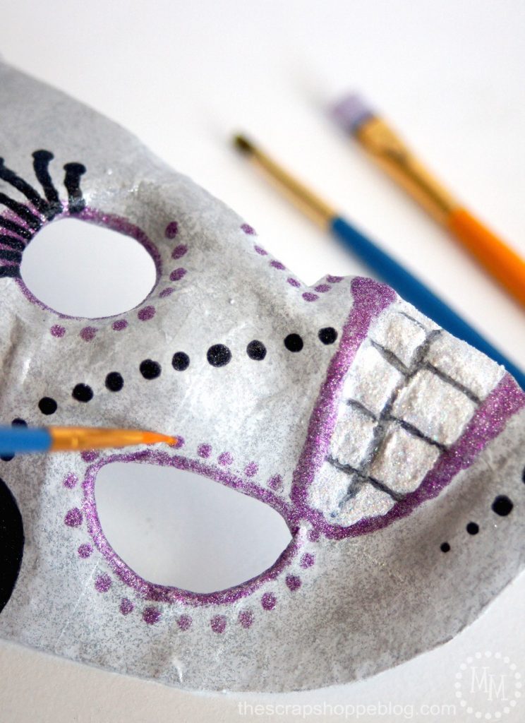 What do you get when you cross The Phantom of Opera and Day of the Dead? A Day of the Dead Phantom Mask!