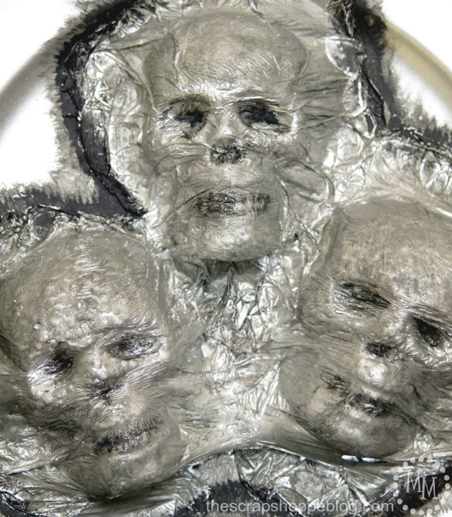 Escaping Skulls Platter - easier to make than you might think and a super spooky addition your home decor!