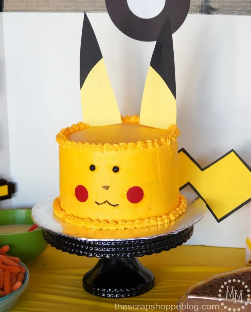Pokemon Birthday Party featuring a Pikachu cake and some SUPER fun Pokemon party games!