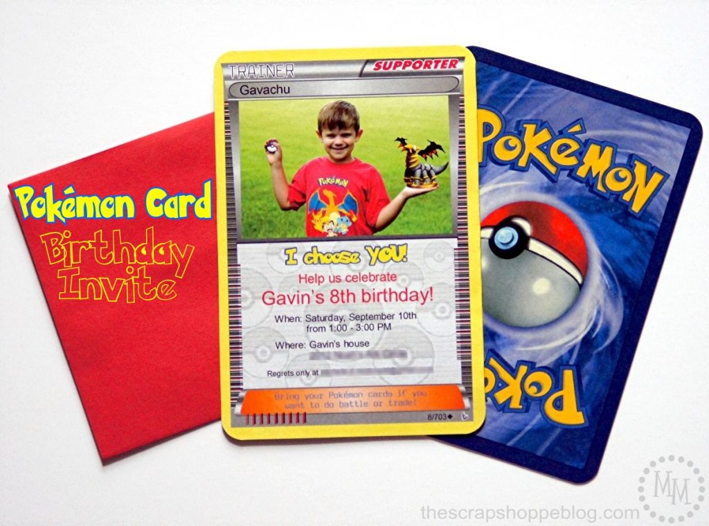 These Pokémon Card Birthday Invitations are perfect for any Pikachu fan!