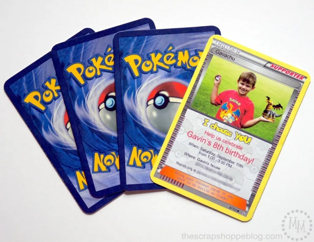 These Pokémon Card Birthday Invitations are perfect for any Pikachu fan!