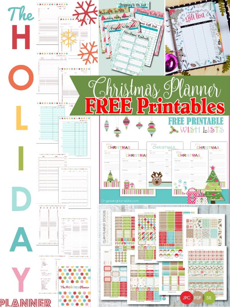 Stay organized this December with this round up of adorable and USEFUL Christmas Planner FREE Printables!