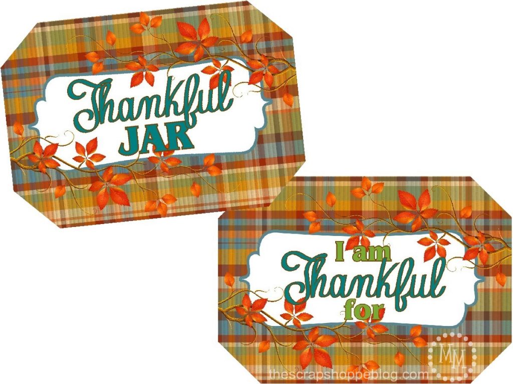 Thanksgiving Thankful Jar The Scrap Shoppe
