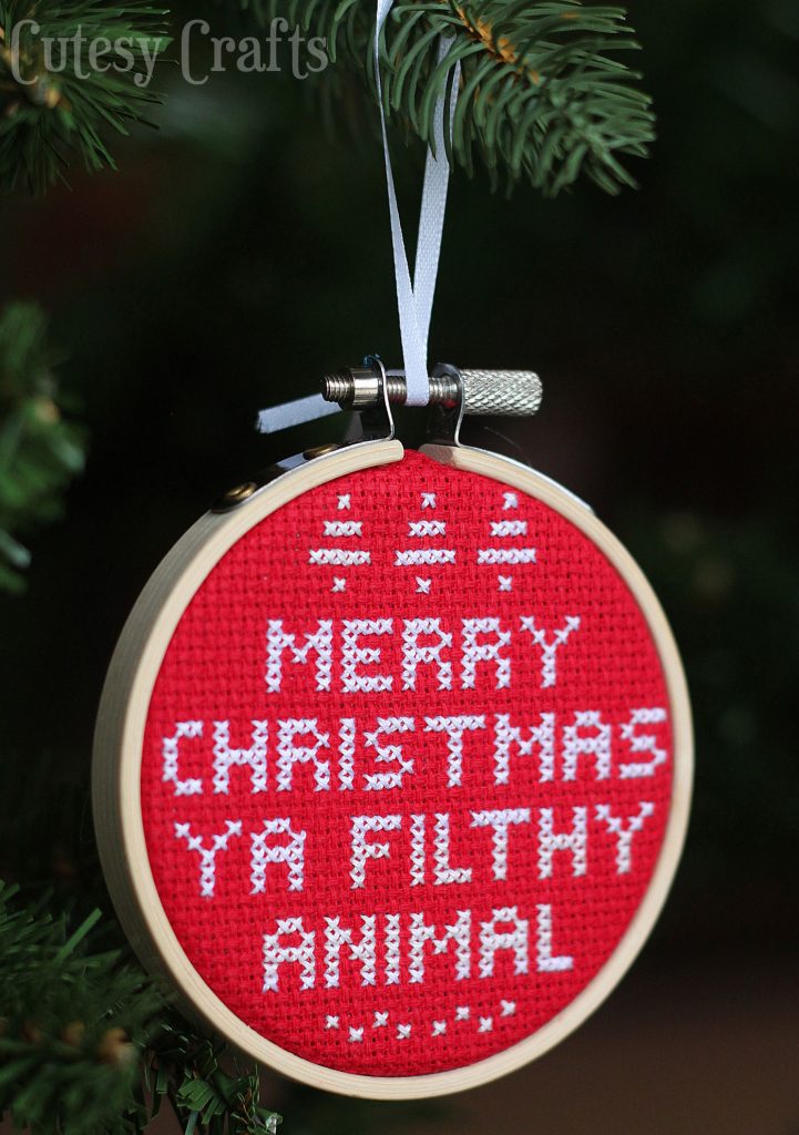 cross-stitch ornaments