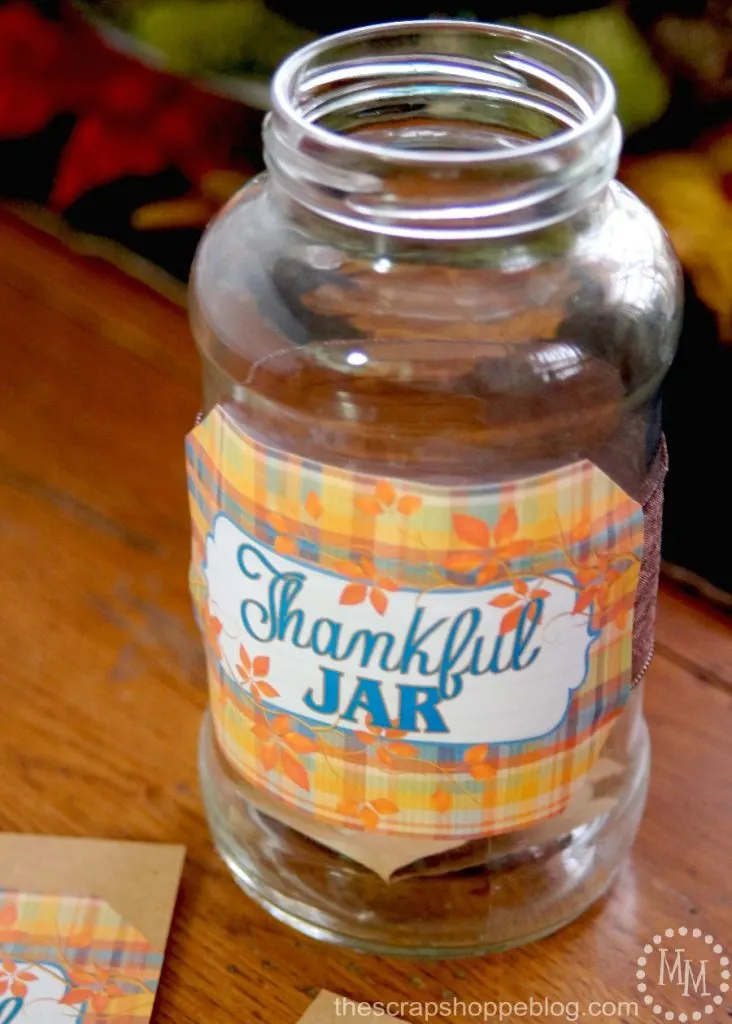 Thanksgiving Thankful Jar Printables - FREE Labels!