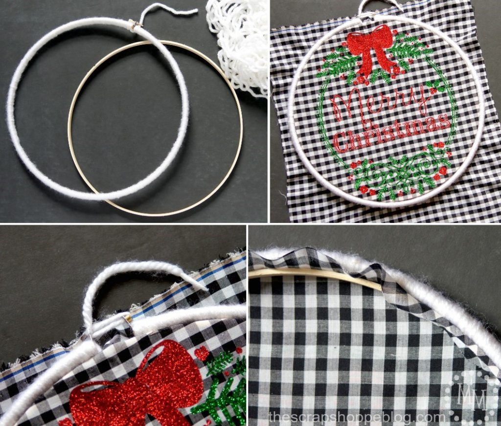 Create your own Merry Christmas embroidery hoop art with this FREE Silhouette cut file!