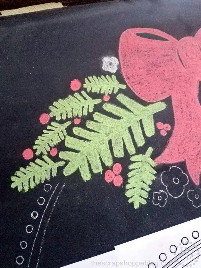 Blow up your favorite Silhouette image, print it out, piece it together, and trace it to create stunning chalkboard art!