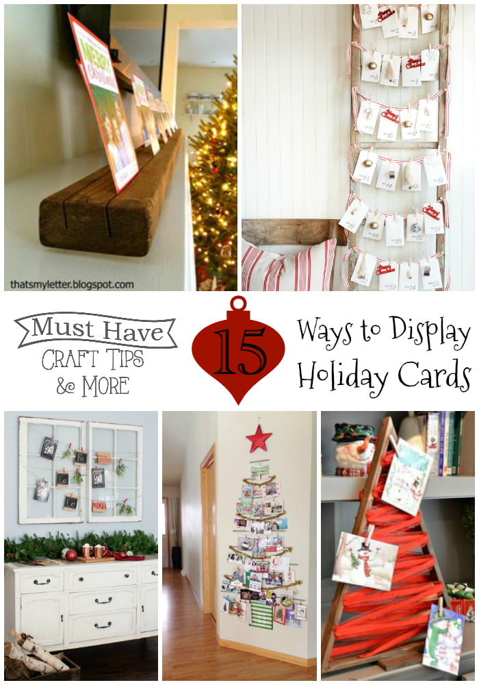 Crafty ways to display holiday cards!