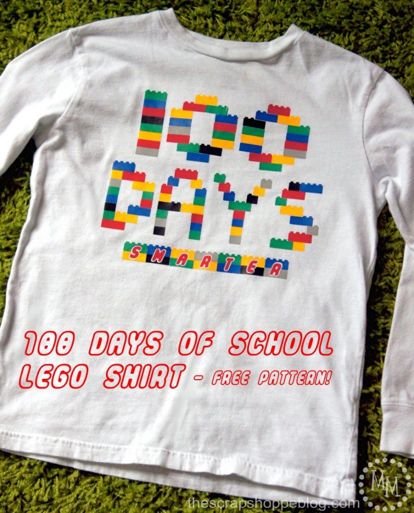 This 100 Days Smarter is perfect for your LEGO-loving little one's school celebration of 100 Days of School! Grab the FREE cute file for this 100 days of school lego shirt!