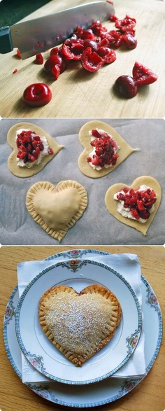 Sweet Heart Cherry Pies