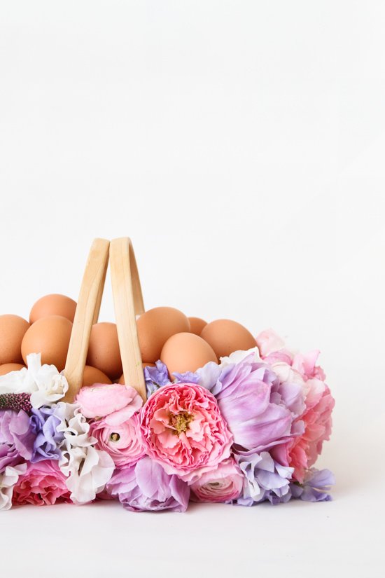 Fresh Flower Easter Basket