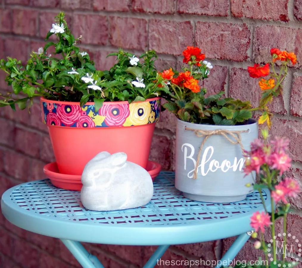 Update your front porch not just with fresh flowers, but with some fresh paint as well!